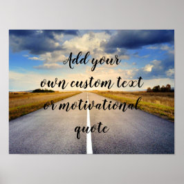 Lägg till din egen Anpassningsbar eller motivera o Poster