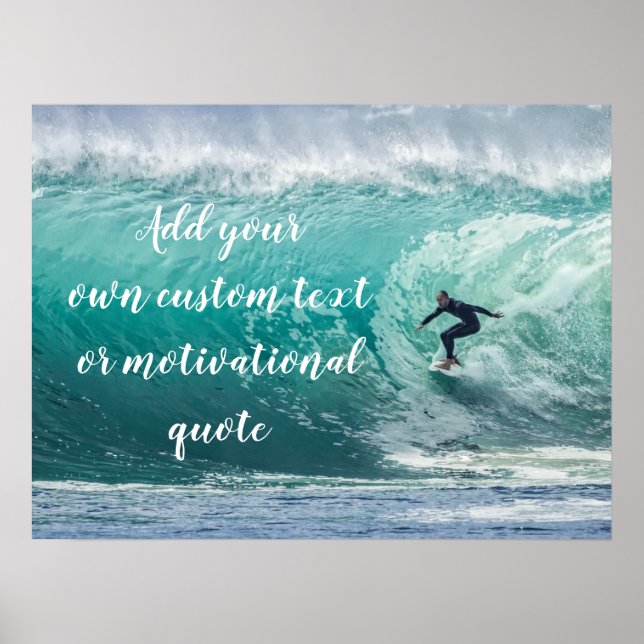 Lägg till din egen Anpassningsbar eller motivera o Poster (Framsidan)