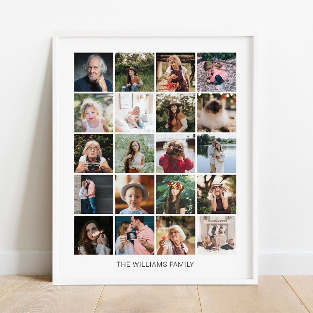 Lägg till din egen Anpassningsbar-familj 20 fotosa Poster (Skapare uppladdad)