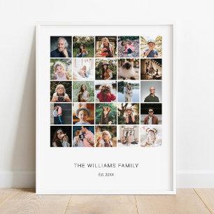 Lägg till din egen Anpassningsbar-familj 25 Photo  Poster