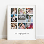 Lägg till din egen Anpassningsbar-familj 9 fotosam Poster<br><div class="desc">Den här designen är utskriven Lägg till din egen Anpassningsbar Family 9 Photo Collage Poster som kan anpassas med din text. Klicka på knappen "Anpassa" och använda verktyg som är utformat för att ändra mallen. Kolla in Graphic Art Design-arkivet för andra produkter som matchar den här designen!</div>