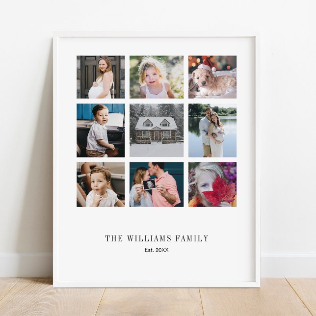Lägg till din egen Anpassningsbar-familj 9 fotosam Poster (Skapare uppladdad)
