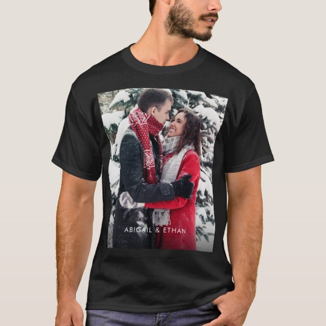Lägg till din egen Anpassningsbar - foto T-Shirt (Framsida)