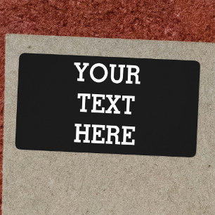 Lägg till din egen Anpassningsbar här svart och vi Fraktsedel