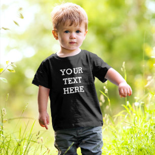 Lägg till din egen Anpassningsbar här svart och vi T Shirt