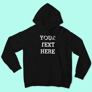 Lägg till din egen Anpassningsbar här svart och vi T Shirt