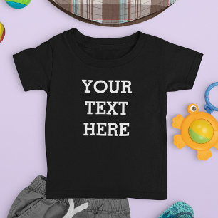 Lägg till din egen Anpassningsbar här svart och vi T Shirt