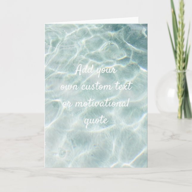 Lägg till din egen Anpassningsbar offert - Ocean Kort (Framsida)