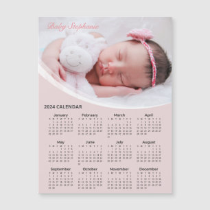 Lägg till din egen Baby-foto 2024-kalender Magne