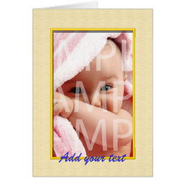 Lägg till din egen bild, din egen ord hälsningskort