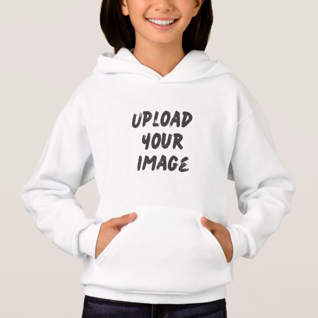 Lägg till din egen bild - Flickor T Shirt (Framsida)