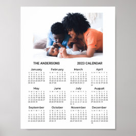 Lägg till din egen familjefoto 2023-kalender | POS Poster