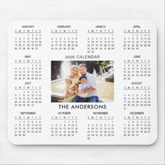Lägg till din egen familjefoto 2025-kalender | musmatta