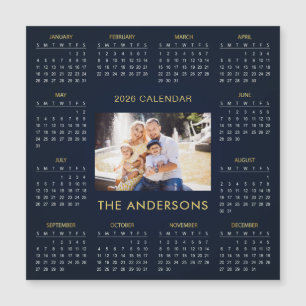 Lägg till din egen familjefoto 2026 Kalender Mag