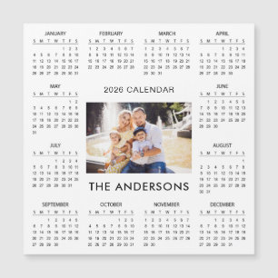 Lägg till din egen familjefoto 2026 Kalender Mag