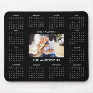Lägg till din egen familjefoto 2026 Kalender    Musmatta