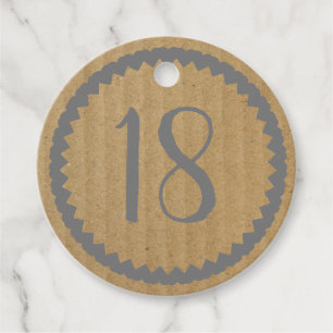 Lägg till din egen Födelsedagsfest Kraft Papper Gåvor Etiketter