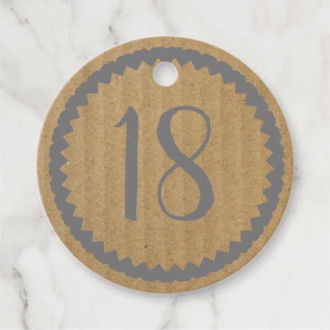 Lägg till din egen Födelsedagsfest Kraft Papper Gåvor Etiketter (Framsida)