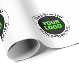 Lägg till din egen företagslogotyp eller uppladdad presentpapper