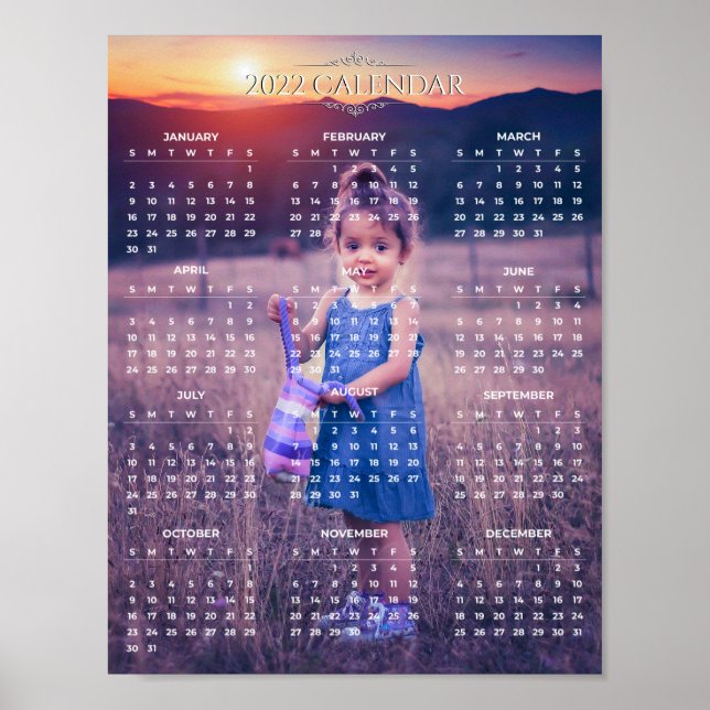 Lägg till din egen foto 2022-kalender | POSTER (Framsidan)