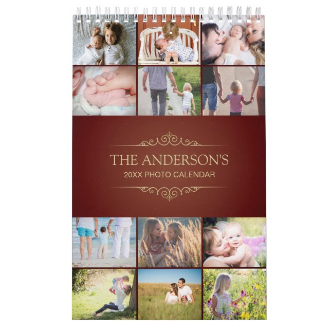 Lägg till din egen fotoenstaka sida 2025-kalender kalender (Omslag)