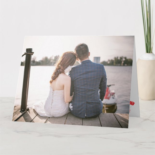 Lägg till din egen fotohjärtans dag kort (Framsida)