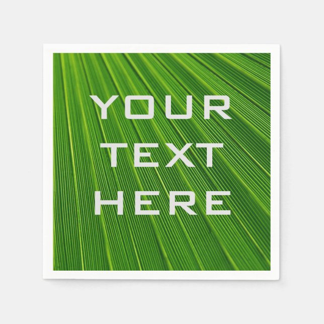 Lägg till din egen Grönt Pappersservett (Framsidan)