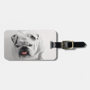Lägg till din egen Hund-fotoresa lustig bulldocka Bagagebricka