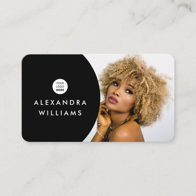 Lägg till din egen image QR-kod och Logotyp, moder Visitkort (Framsida)