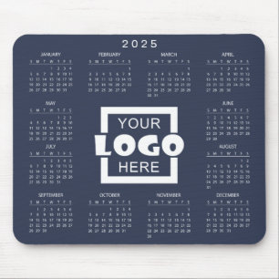 Lägg till din egen Logotyp 2025-kalender Musmatta