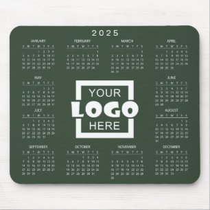 Lägg till din egen Logotyp 2025-kalender Musmatta