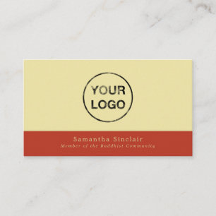 Lägg till din egen Logotyp, buddhism, buddhist Visitkort