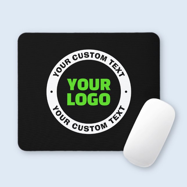 Lägg till din egen Logotyp eller överladdad design Musmatta (Skapare uppladdad)