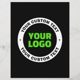 Lägg till din egen Logotyp eller överladdad design Reklamblad