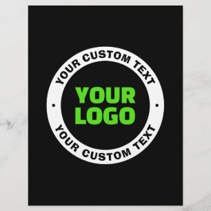 Lägg till din egen Logotyp eller överladdad design Reklamblad