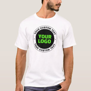 Lägg till din egen Logotyp eller överladdad design T Shirt