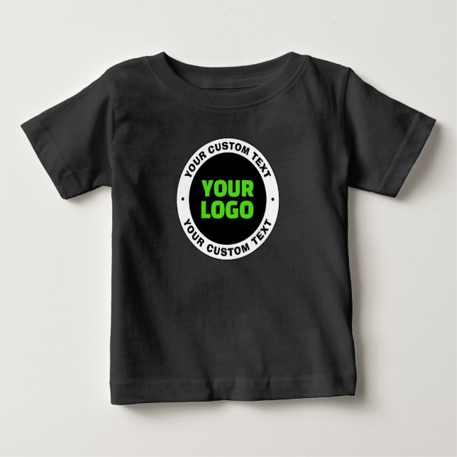 Lägg till din egen Logotyp eller överladdad design T Shirt (Framsida)
