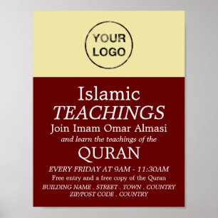 Lägg till din egen Logotyp, Islamic Teaching Adver Poster