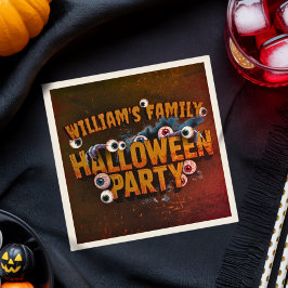 Lägg till din egen Ord Anpassningsbar Halloween Mo Pappersservett