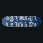 Lägg till din egen Personlig för eget namn blått S Mini Skateboard Bräda 18,5 Cm<br><div class="desc">Med Skateboard för egna Personliger för eget namn kan du lägga till personligens namn i modern silver-typografi med en enkel blå bakgrund. Anpassa genom att redigera texten i textrutan. Ge en anpassningsbar har gjort en gåva, skateboard-personlig till din favoritskateboarder för jul, födelsedag eller din BFF. Designad av ©Evco Studio www.zazzle.com/store/evcostudio...</div>