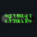 Lägg till din egen Personlig för eget namn Mini Skateboard Bräda 18,5 Cm<br><div class="desc">Lägg till din egen Personlig för eget namn Skateboard har personligen namn i modern neongrren-typografi på en enkel svart bakgrund. Anpassa genom att redigera texten i textrutan. Ge en anpassningsbar har gjort en gåva,  skateboard-personlig till din favoritskateboarder för jul,  födelsedag eller din BFF. Designad av ©Evco Studio www.zazzle.com/store/evcostudio</div>