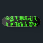 Lägg till din egen Personlig för eget namn Mini Skateboard Bräda 18,5 Cm<br><div class="desc">Lägg till din egen Personlig för eget namn Skateboard har personligen namn i modern neongrren-typografi på en enkel svart bakgrund. Anpassa genom att redigera texten i textrutan. Ge en anpassningsbar har gjort en gåva,  skateboard-personlig till din favoritskateboarder för jul,  födelsedag eller din BFF. Designad av ©Evco Studio www.zazzle.com/store/evcostudio</div>