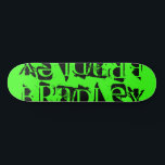 Lägg till din egen Personlig för eget namn Ny Grön Mini Skateboard Bräda 18,5 Cm<br><div class="desc">Med Skateboard för egna Personliger för eget namn kan du lägga till personligens namn i modern svart typografi på en enkel bakgrund för nyare gröntar. Anpassa genom att redigera texten i textrutan. Ge en anpassningsbar har gjort en gåva, skateboard-personlig till din favoritskateboarder för jul, födelsedag eller din BFF. Designad av...</div>