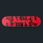 Lägg till din egen Personlig för eget namn Red Bla Mini Skateboard Bräda 18,5 Cm<br><div class="desc">Med Skateboard för egna Personliger för eget namn kan du lägga till personligens namn i modern svart typografi på en röd bakgrund. Anpassa genom att redigera texten i textrutan. Ge är en anpassningsbar som har skateboarder för personlig till din favoritskateboarder för jul, födelsedag eller din BFF. Designad av ©Evco Studio...</div>