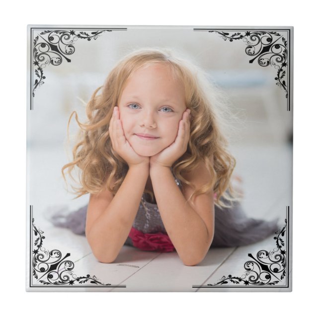 LÄGG TILL DIN EGEN PHOTO CERAMIC TILE KAKELPLATTA (Framsidan)