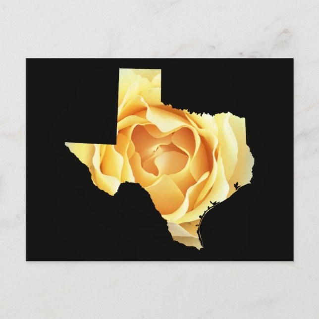Lägg till din egen Photo Texas Karta-form Vykort (Framsida)