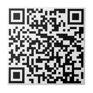 Lägg till din egen QR-kodtext Scan Minimal Simple Kakelplatta
