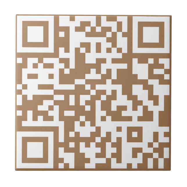 Lägg till din egen QR-kodtext Scan Minimal Simple  Kakelplatta (Framsidan)