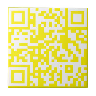 Lägg till din egen QR-kodtext Scan Minimal Simple Kakelplatta