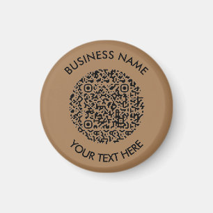 Lägg till din egen runda QR-kodsökning - minimalt Magnet